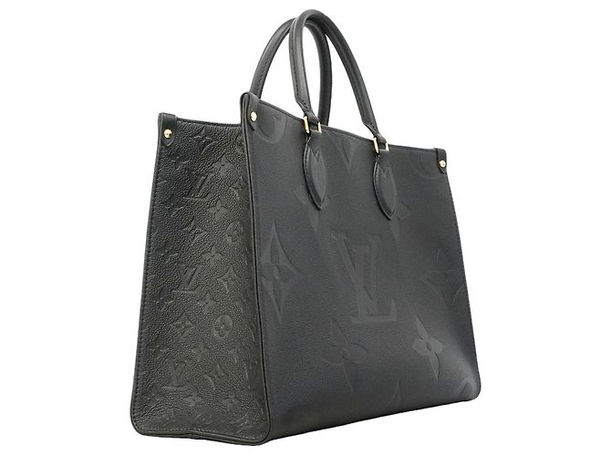 Borsa Tote Louis Vuitton Monogram Empreinte OnTheGo MM Nero - vista 2