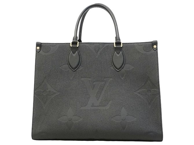 Borsa Tote Louis Vuitton Monogram Empreinte OnTheGo MM Nero - vista 8