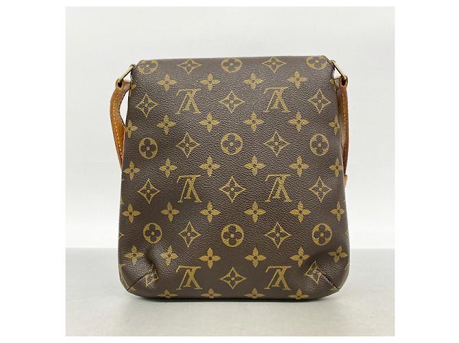 Borsa a tracolla Louis Vuitton Monogram Musette Salsa Marrone - vista 10