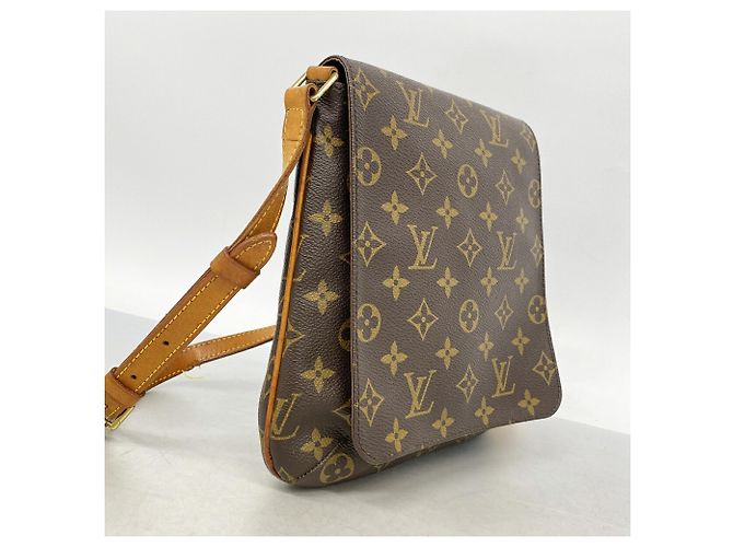 Borsa a tracolla Louis Vuitton Monogram Musette Salsa Marrone - vista 2
