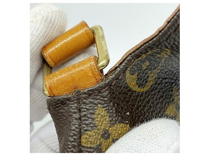 Borsa a tracolla Louis Vuitton Monogram Musette Salsa Marrone - vista 8