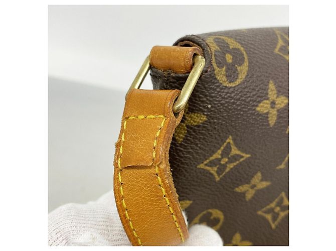 Borsa a tracolla Louis Vuitton Monogram Musette Salsa Marrone - vista 9