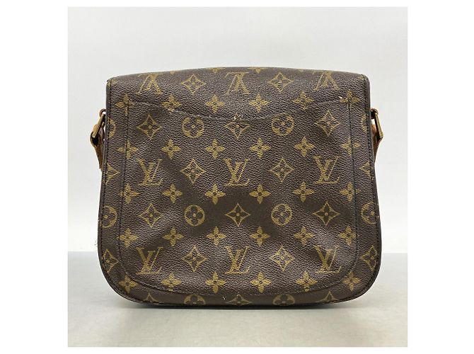 Borsa a tracolla Louis Vuitton Monogram Saint Cloud GM Marrone - vista 13