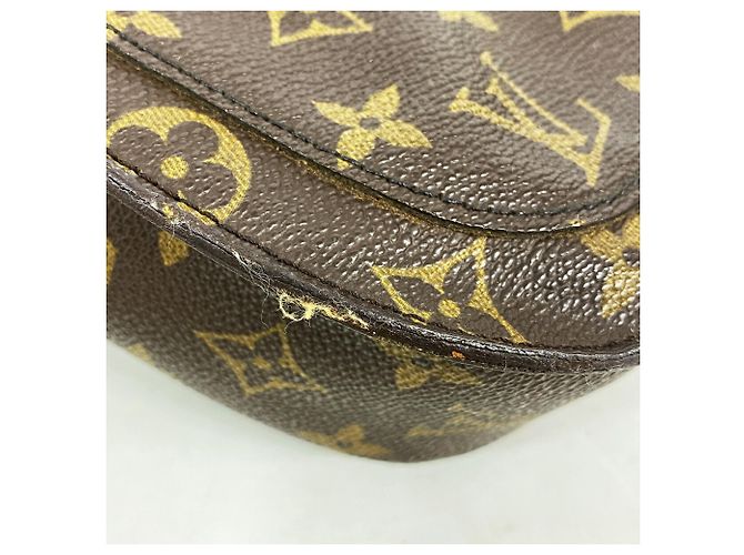 Borsa a tracolla Louis Vuitton Monogram Saint Cloud GM Marrone - vista 6