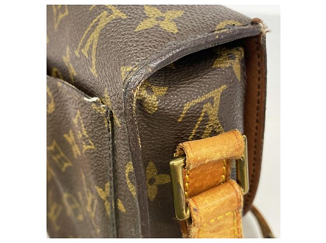 Borsa a tracolla Louis Vuitton Monogram Saint Cloud GM Marrone - vista 8