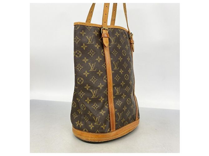 Borsa Tote Louis Vuitton Monogram Bucket GM Marrone - vista 2