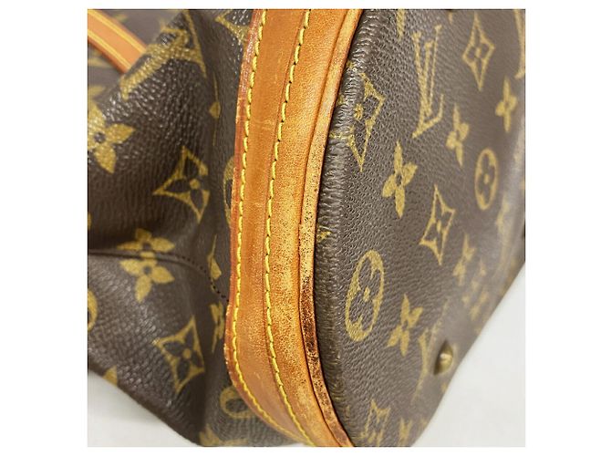 Borsa Tote Louis Vuitton Monogram Bucket GM Marrone - vista 6