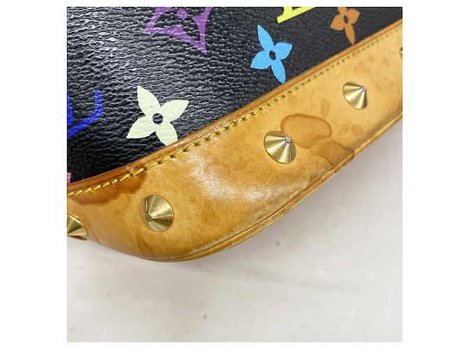 Borsa Louis Vuitton Alma Monogram Multicolor Nero - vista 7