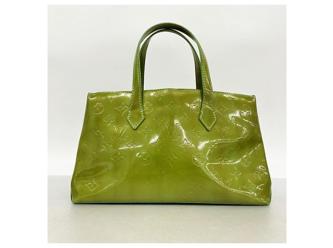 Borsa Louis Vuitton Vernis Wilshire Boulevard Verde - vista 11