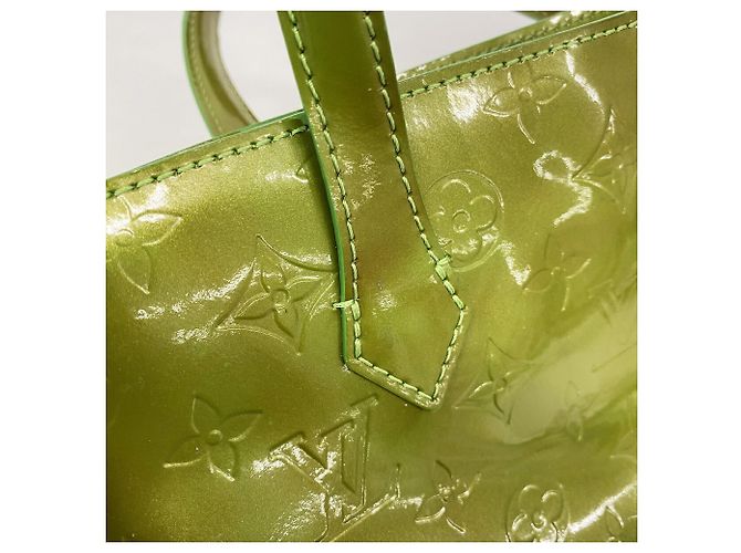 Borsa Louis Vuitton Vernis Wilshire Boulevard Verde - vista 6