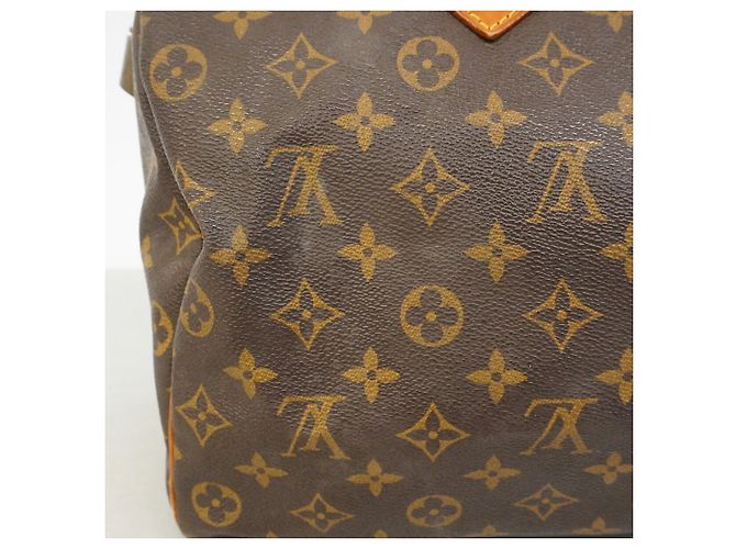 Bolso Louis Vuitton Monogram Speedy 35 Castaño - vista 10
