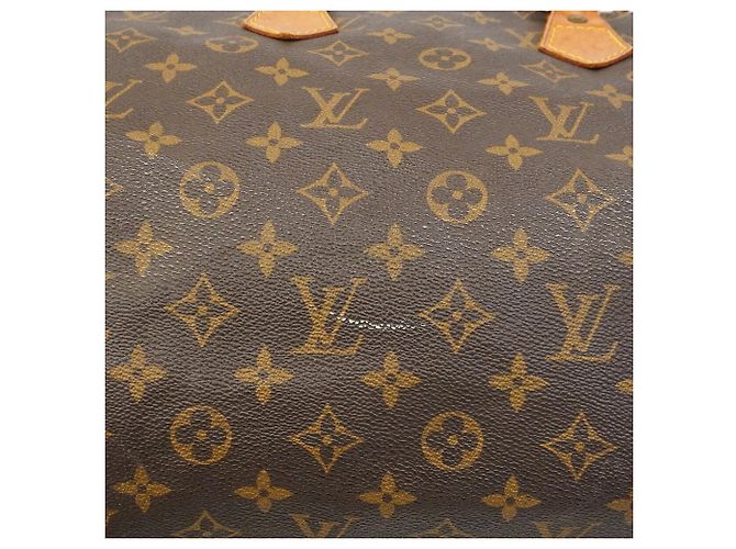 Bolso Louis Vuitton Monogram Speedy 35 Castaño - vista 11