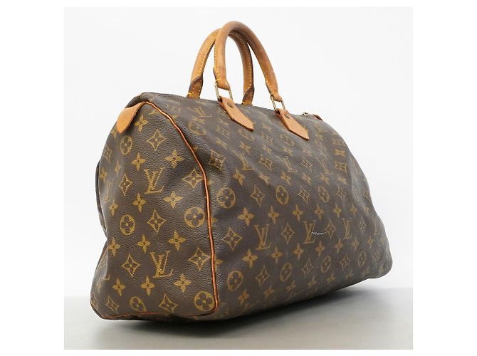Bolso Louis Vuitton Monogram Speedy 35 Castaño - vista 2