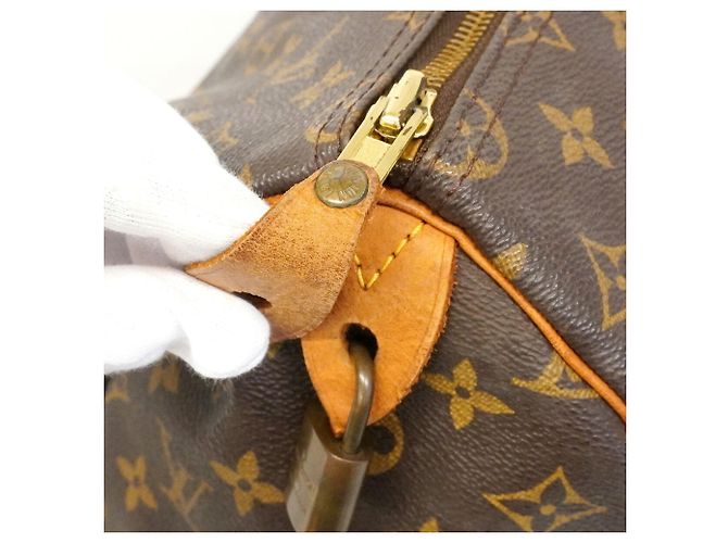 Bolso Louis Vuitton Monogram Speedy 35 Castaño - vista 8