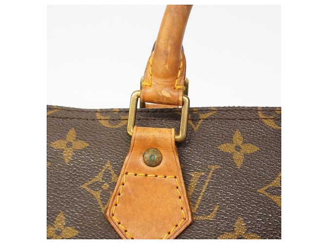 Bolso Louis Vuitton Monogram Speedy 35 Castaño - vista 9