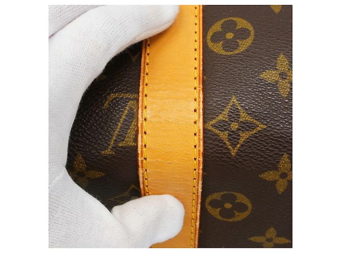 Louis Vuitton Brown Boston Monogram Keepall 45 Marrone - vista 12