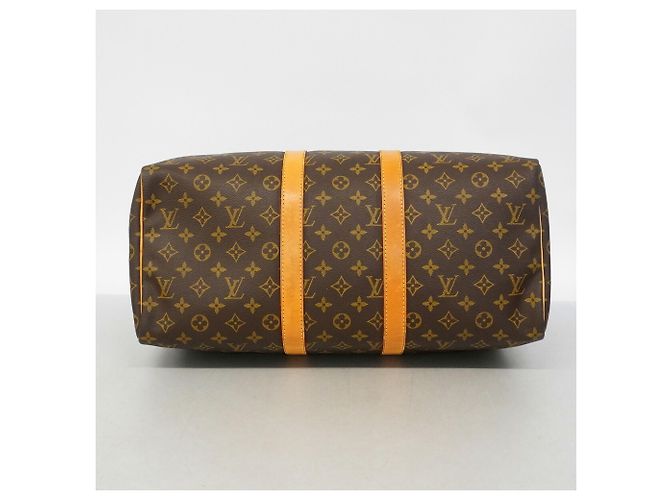 Louis Vuitton Brown Boston Monogram Keepall 45 Marrone - vista 3