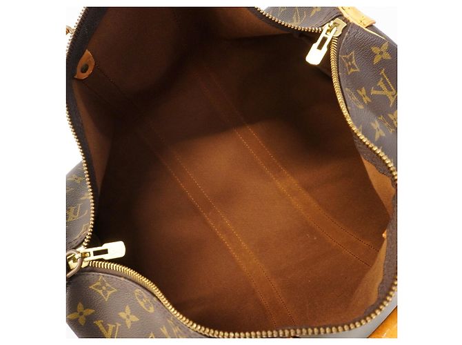 Louis Vuitton Brown Boston Monogram Keepall 45 Marrone - vista 4