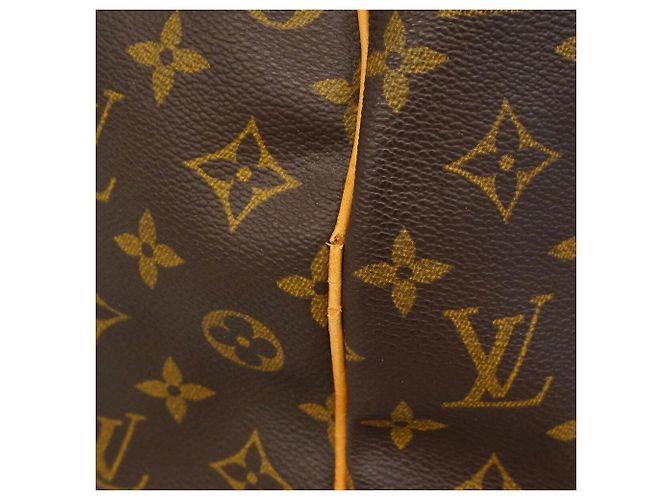 Louis Vuitton Brown Boston Monogram Keepall 45 Marrone - vista 7