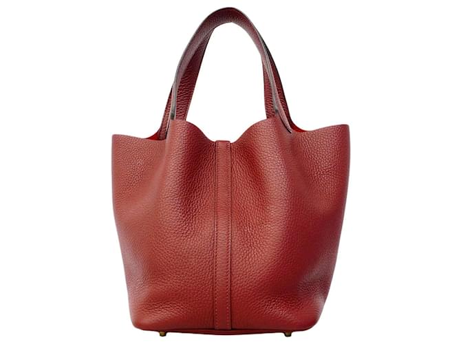 Hermès Borsa Hermes Picotin Lock MM Rosso - vista 10