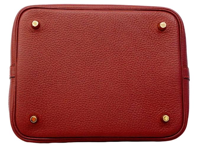 Hermès Borsa Hermes Picotin Lock MM Rosso - vista 3