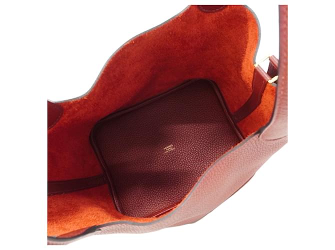 Hermès Borsa Hermes Picotin Lock MM Rosso - vista 4