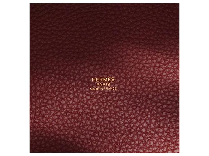 Hermès Borsa Hermes Picotin Lock MM Rosso - vista 5