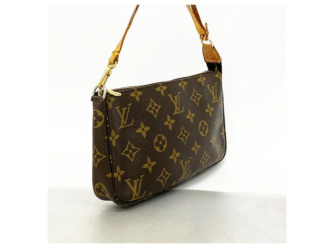 Louis Vuitton Monogram Pochette Accessoires Pouch Marrone - vista 2