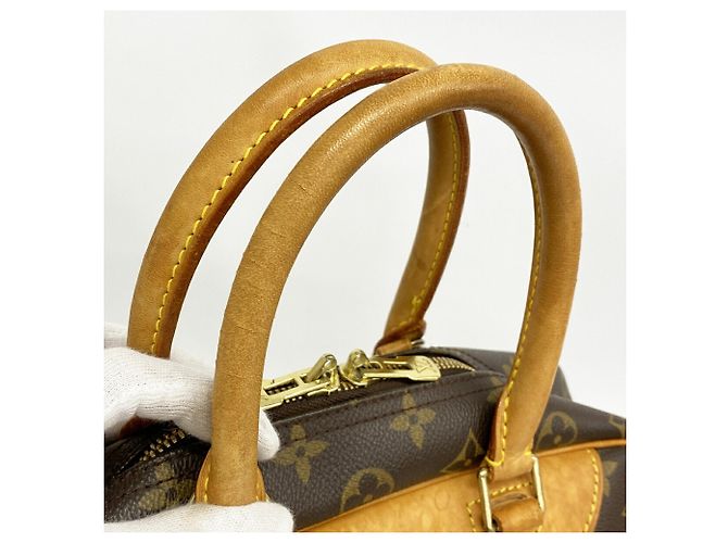 Borsa Louis Vuitton Monogram Deauville Marrone - vista 10