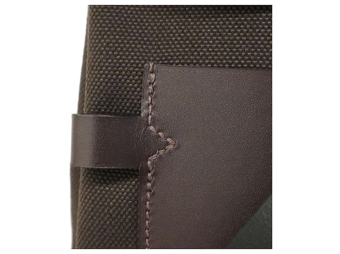 Hermès Borsa Hermes Herbag Zip Pocket PM Marrone Nero - vista 6