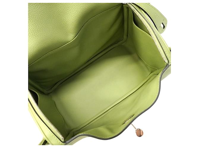 Hermès Borsa Hermes Lindy 26 Verde - vista 4