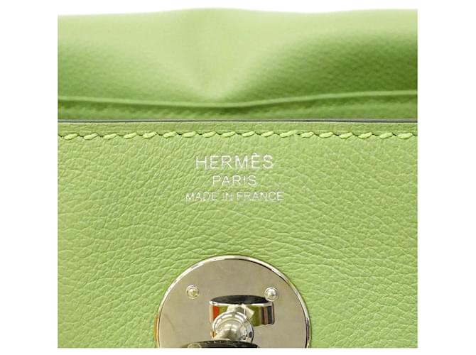 Hermès Borsa Hermes Lindy 26 Verde - vista 5