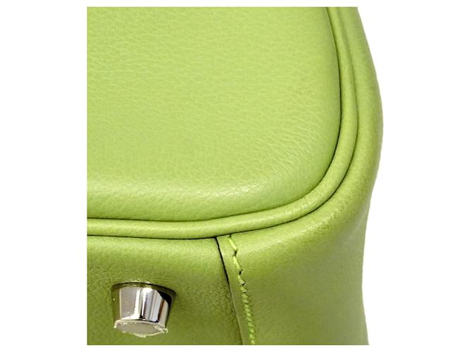 Hermès Borsa Hermes Lindy 26 Verde - vista 7