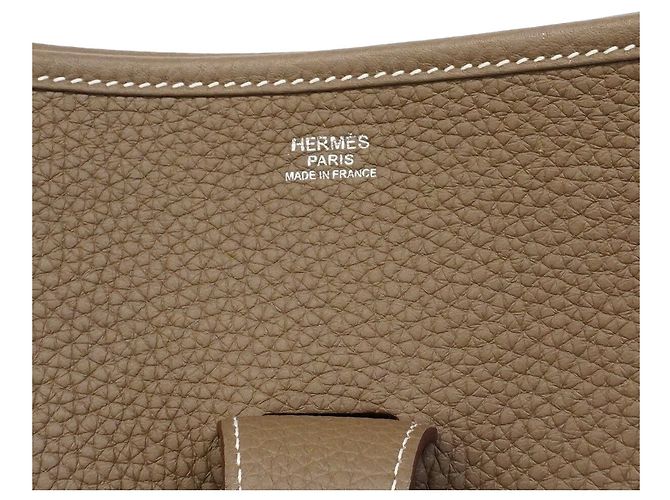 Hermès Borsa a tracolla Hermes Evelyne 3TGM Taupe - vista 5