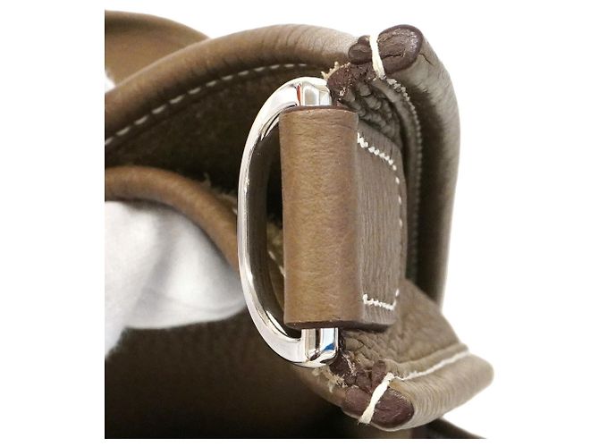 Hermès Borsa a tracolla Hermes Evelyne 3TGM Taupe - vista 8