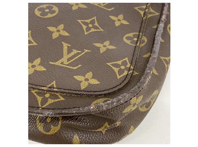 Borsa a tracolla Louis Vuitton Monogram Saint Cloud MM Marrone - vista 6