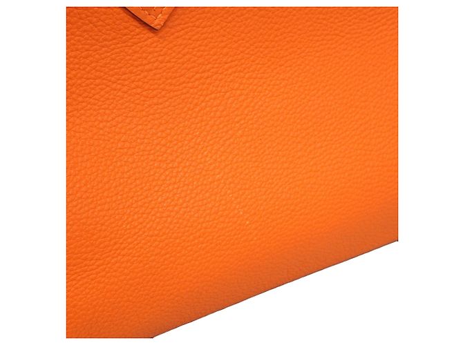 Hermès Borsa Hermes Birkin 30 in pelle Togo Orange Arancione - vista 10