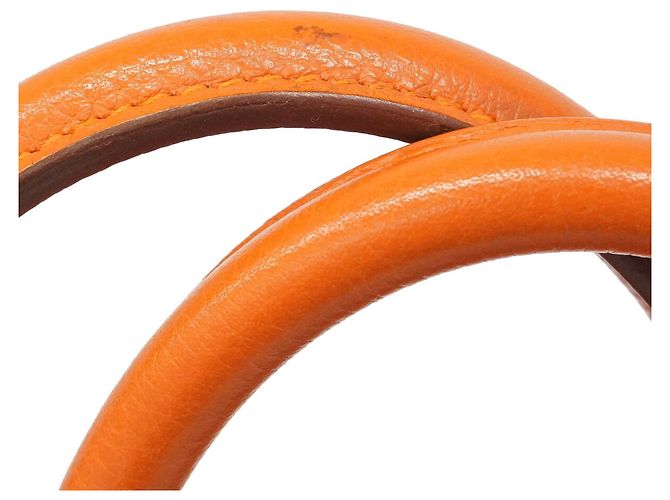 Hermès Borsa Hermes Birkin 30 in pelle Togo Orange Arancione - vista 8