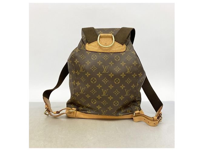 Zaino Louis Vuitton Monogram Montsouris GM Marrone - vista 11