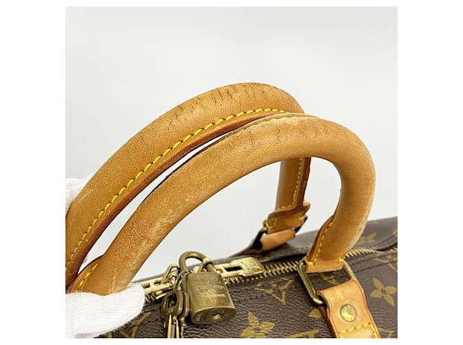 Louis Vuitton Boston Monogram Keepall 50 Marrone - vista 7
