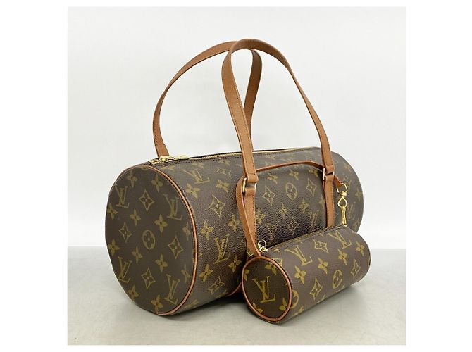 Borsa Louis Vuitton Monogram Papillon 30 Marrone - vista 2