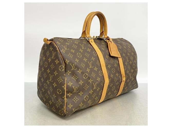 Louis Vuitton Boston Monogram Keepall 45 Marrone - vista 2