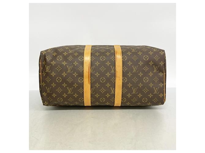 Louis Vuitton Boston Monogram Keepall 45 Marrone - vista 3