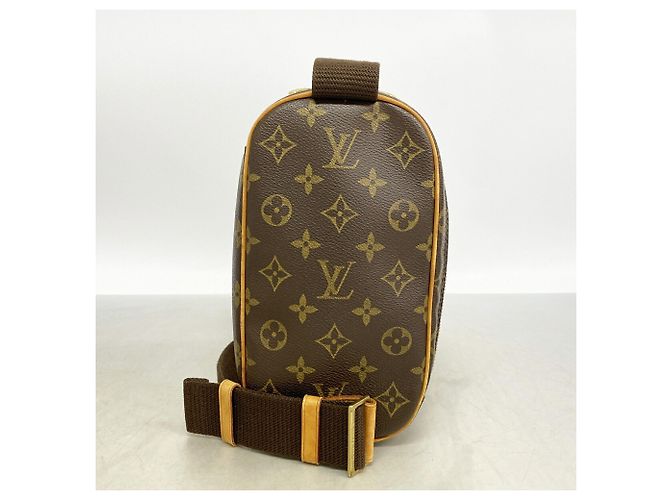 Louis Vuitton Monogram Pochette Gange M51870 Sling Bag Marrone - vista 10