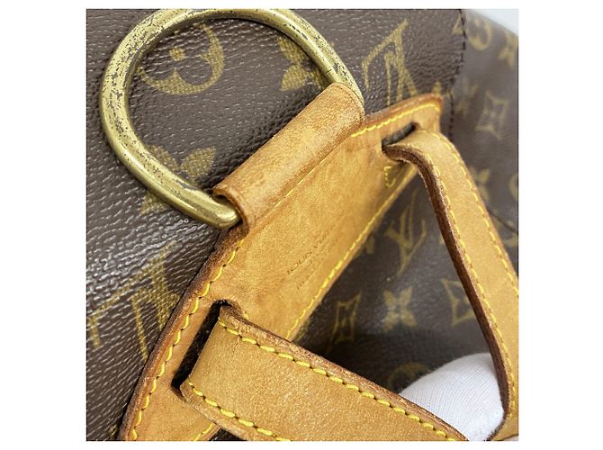 Zaino Louis Vuitton Monogram Montsouris MM Marrone - vista 11