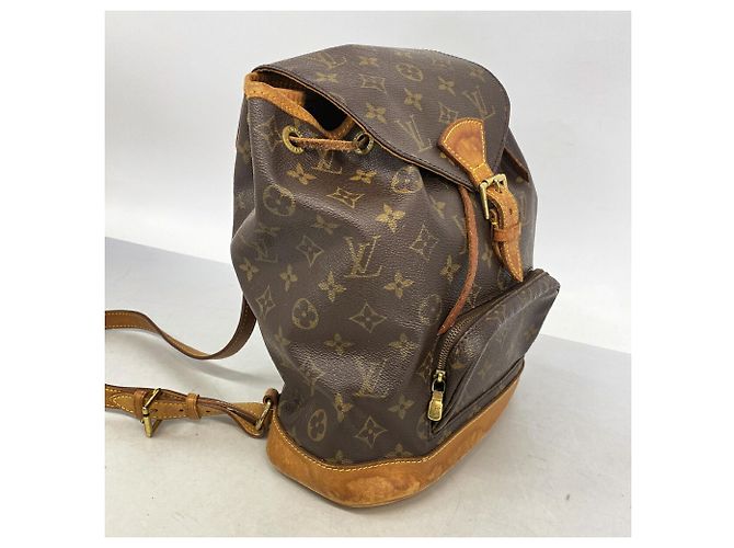 Zaino Louis Vuitton Monogram Montsouris MM Marrone - vista 2