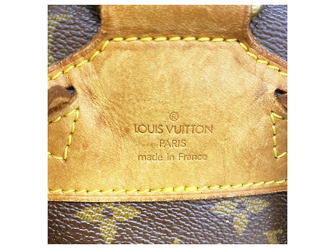 Zaino Louis Vuitton Monogram Montsouris MM Marrone - vista 5
