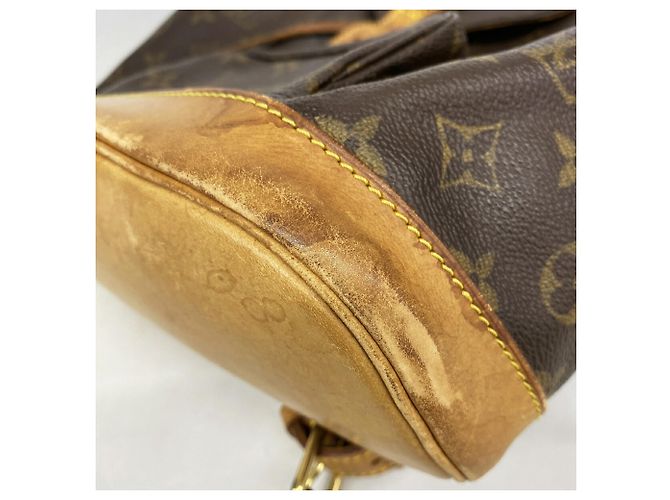 Zaino Louis Vuitton Monogram Montsouris MM Marrone - vista 6