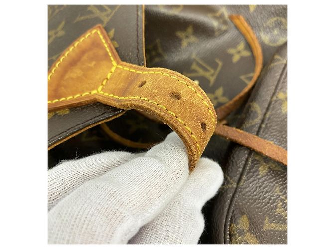 Zaino Louis Vuitton Monogram Montsouris MM Marrone - vista 9