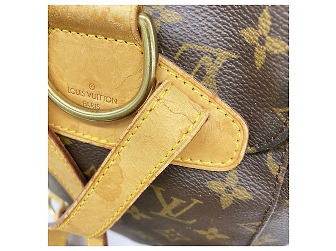 Zaino Louis Vuitton Monogram Montsouris MM Marrone - vista 10